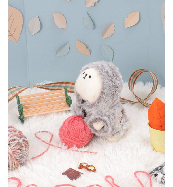 Lbc with Life「PLUFFY かぶりもの ふわもこパーカー」|クッション・クッションカバー|グレー