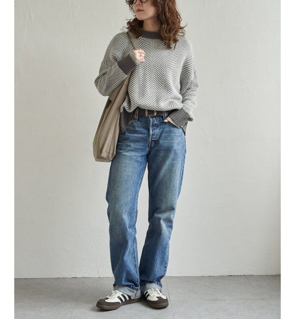 Lbc with Life「ヘリンボン柄ニットプルオーバー」|カーディガン|