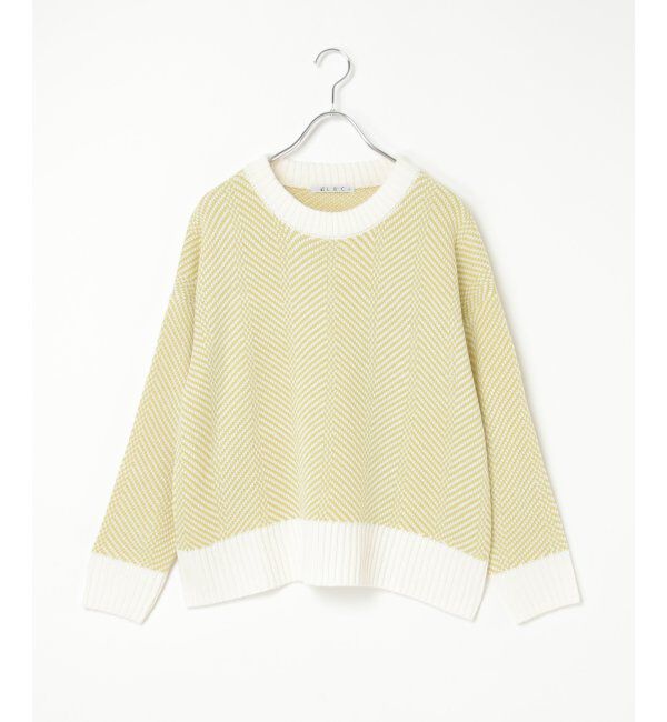 Lbc with Life「ヘリンボン柄ニットプルオーバー」|カーディガン|