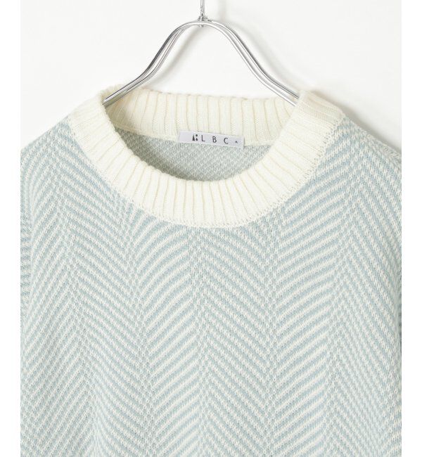 Lbc with Life「ヘリンボン柄ニットプルオーバー」|カーディガン|