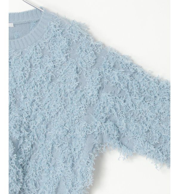 VENCE share style「リボンヤーンショート丈ニット」|ニット・セーター|