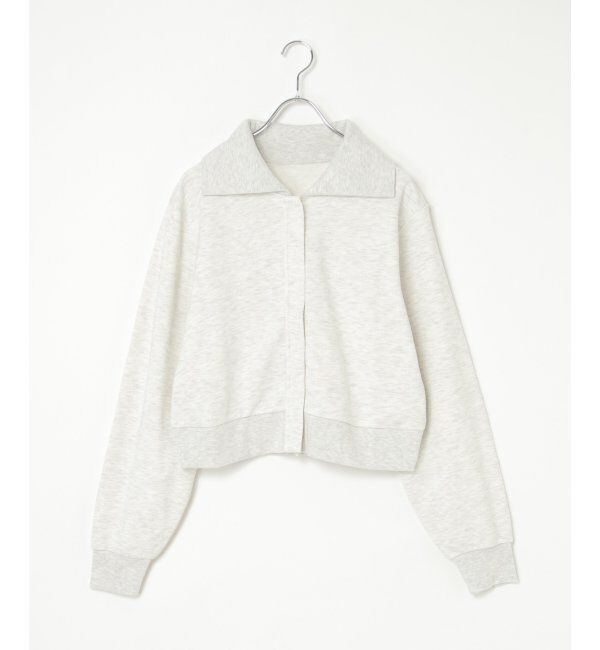 VENCE share style「襟付きジップカーディガン」|スウェット・ジャージ|
