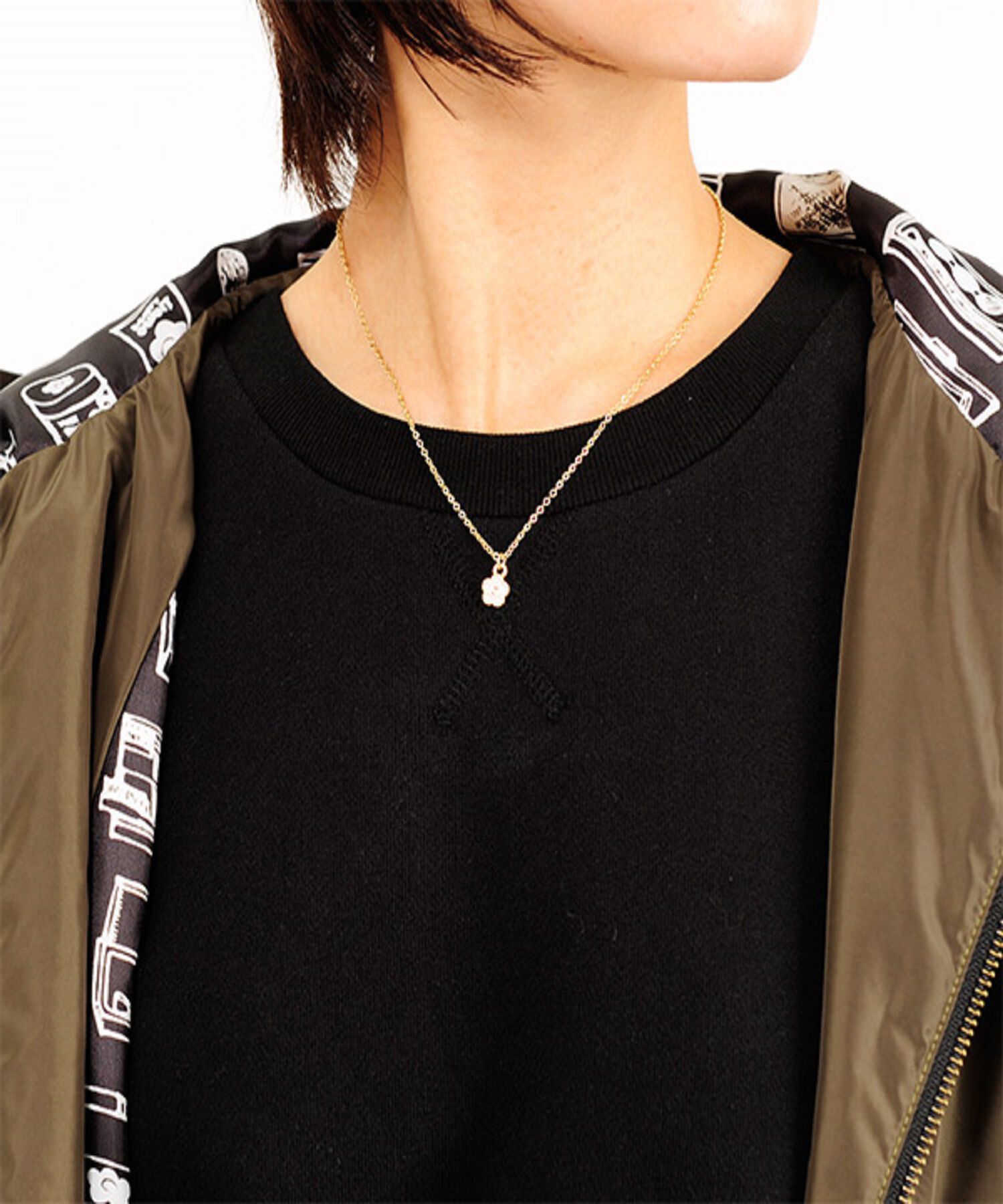 MARY QUANT「ラメエポビジューデイジー ネックレス」|ネックレス|