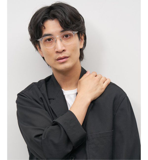  「Zoff｜emiri ボストン型 メガネ |辺見えみり 軽量 黒縁フレーム レンズ交換券付」|メガネ|