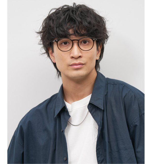  「Zoff｜emiri ボストン型 メガネ |辺見えみり 軽量 黒縁フレーム レンズ交換券付」|メガネ|