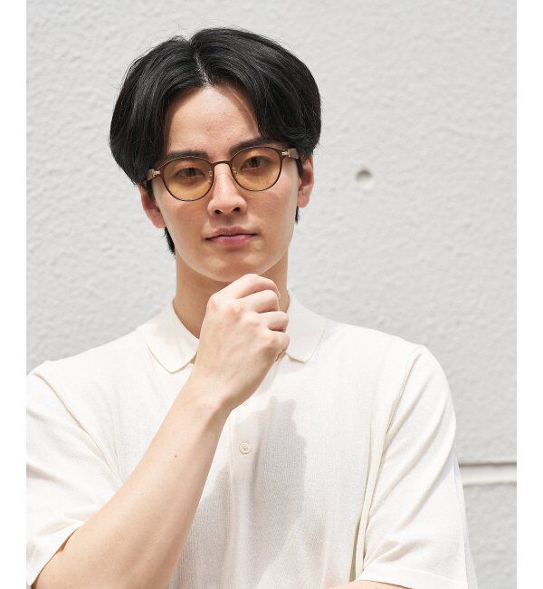  「SUNCUTGlasses/UV100%CUT サングラス レザー調 ラバーテンプル 紫外線対策 UV対策 UVカット ズレ落ち防止」|サングラス|