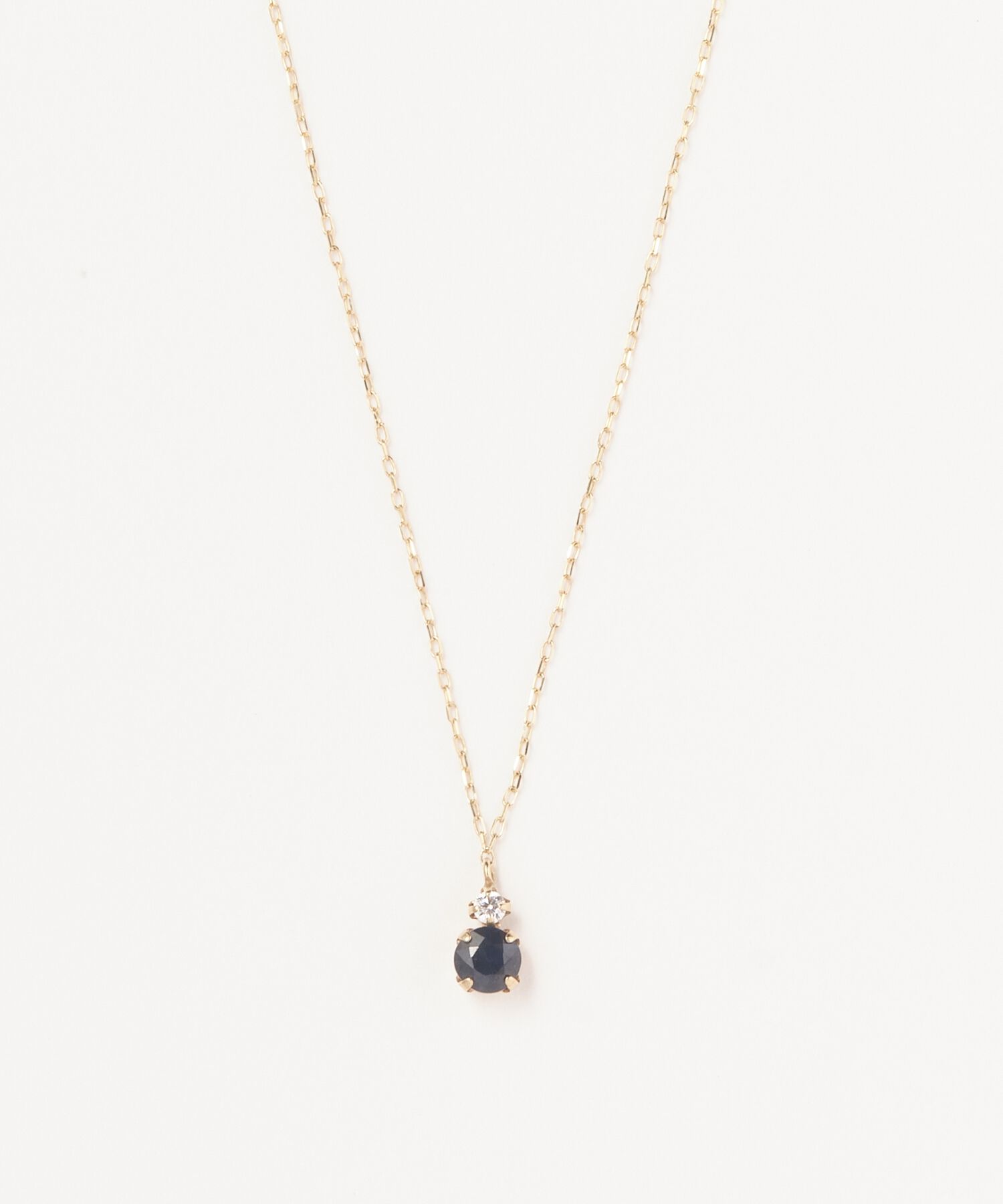 Phoebe「【K10】ジュエルラックネックレス　サファイア/BOX付き/全長:40cm」|ネックレス|