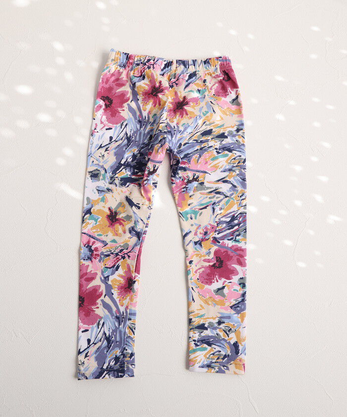 BACKYARD FAMILY「Rora 子供服 レギンス 通販 アザレア スパッツ パンツ ズボン 花柄 女の子 女子 子供」|レギンス・スパッツ|
