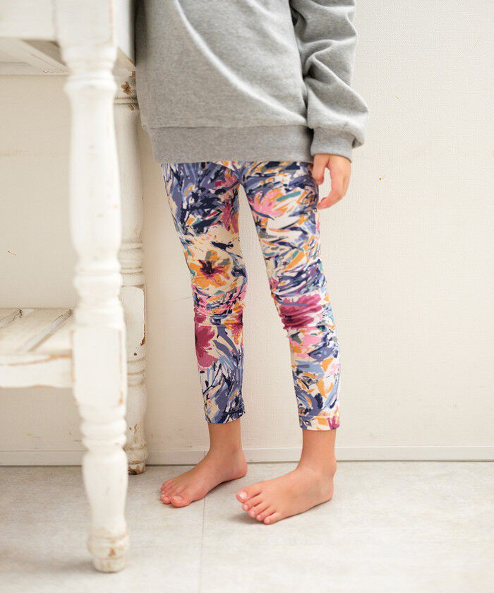 BACKYARD FAMILY「Rora 子供服 レギンス 通販 アザレア スパッツ パンツ ズボン 花柄 女の子 女子 子供」|レギンス・スパッツ|