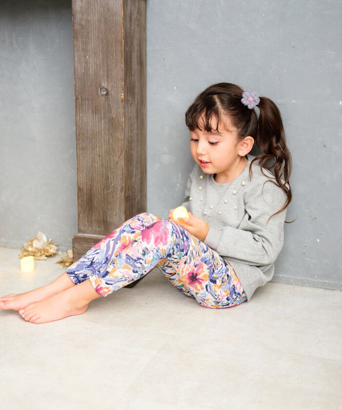 BACKYARD FAMILY「Rora 子供服 レギンス 通販 アザレア スパッツ パンツ ズボン 花柄 女の子 女子 子供」|レギンス・スパッツ|