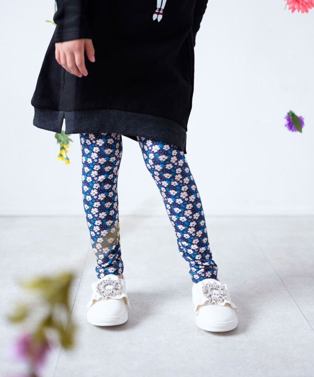 BACKYARD FAMILY「Rora 子供服 レギンス 通販 ルピナ スパッツ パンツ ズボン 小花柄 女の子 女子 子供」|レギンス・スパッツ|