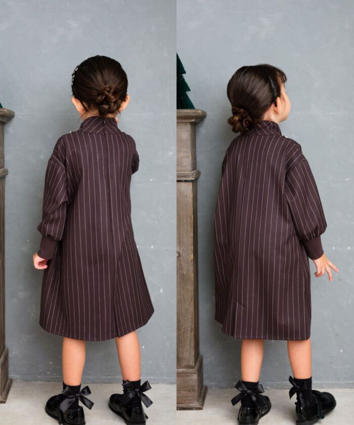 BACKYARD FAMILY「Rora ワンピース 通販 ビオラ パール付きバルーンワンピース 子供服 ワンピ 長袖」|その他|