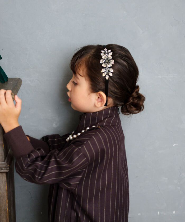 BACKYARD FAMILY「Rora ワンピース 通販 ビオラ パール付きバルーンワンピース 子供服 ワンピ 長袖」|その他|