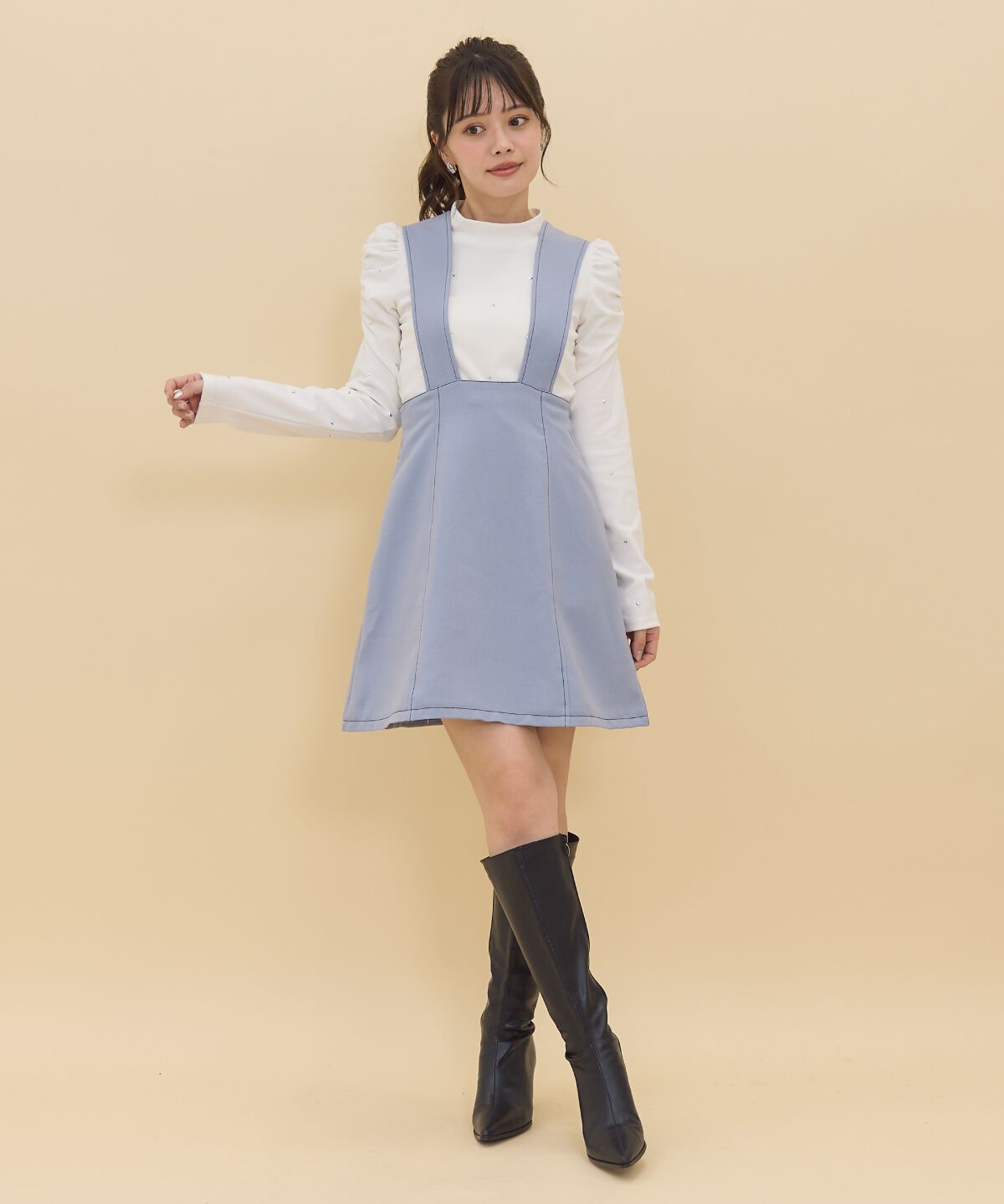 REDYAZEL「2wayレングスウーリッシュジャンパースカート」|ジャンパースカート|