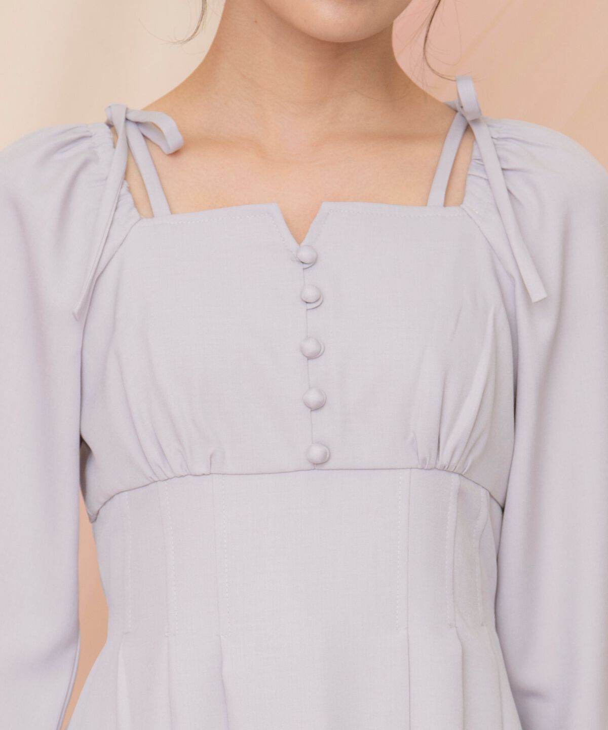 WILLSELECTION「ショルダーリボンタックフレアワンピース」|ワンピース|