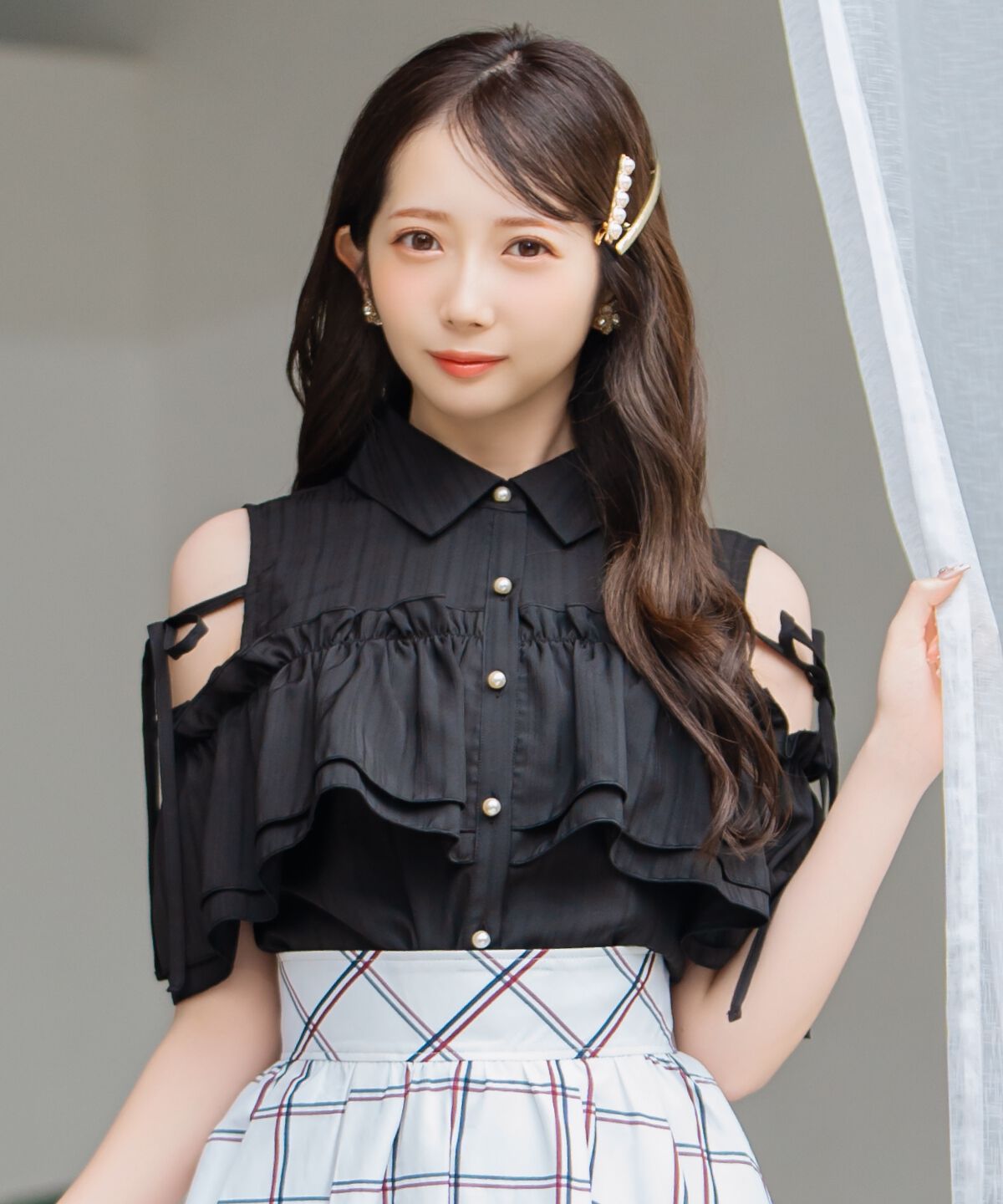 WILLSELECTION「ナローリボンオフショルブラウス」|シャツ・ブラウス|