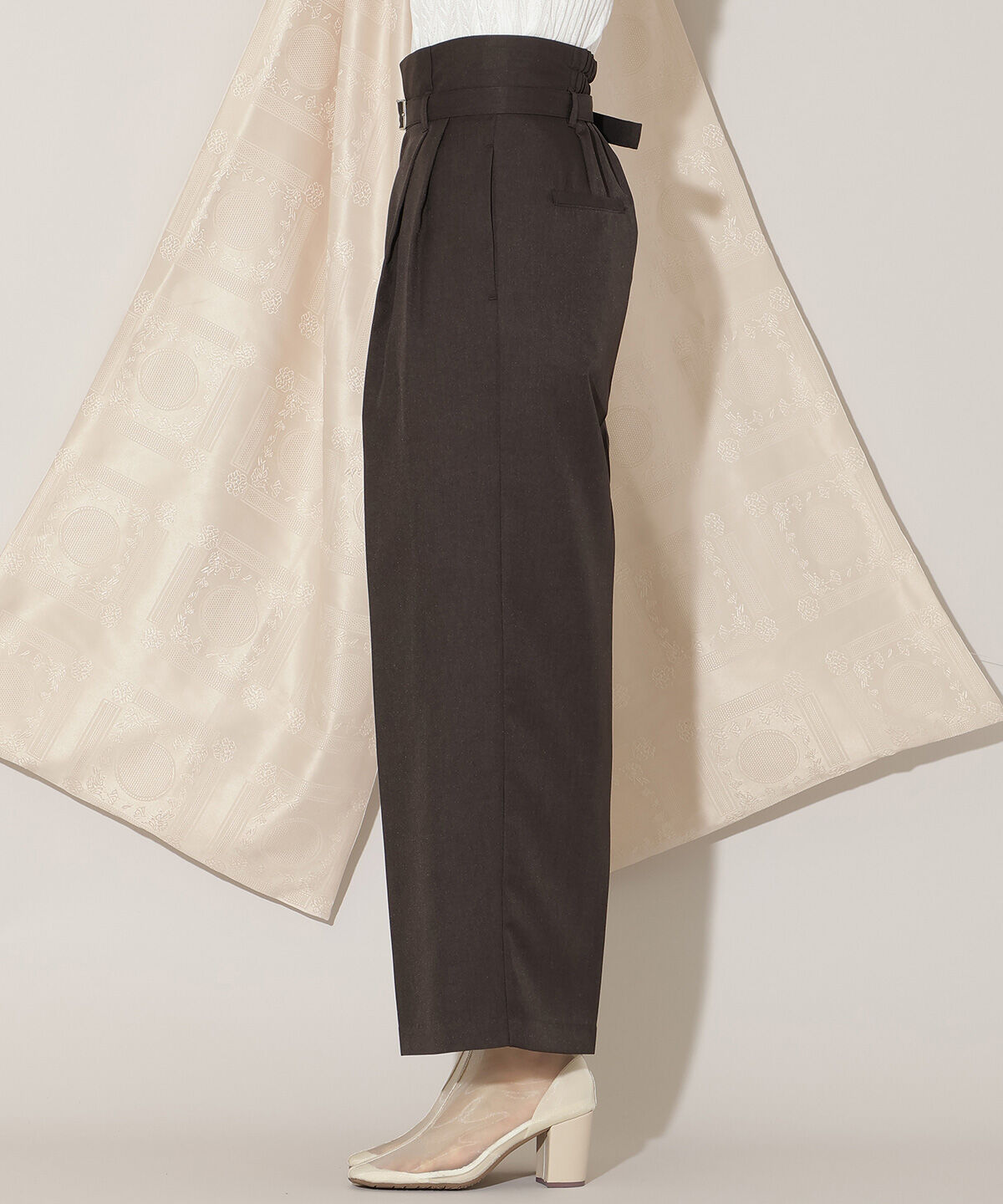 WILLSELECTION「ベルト付きタックワイドパンツ」|その他|