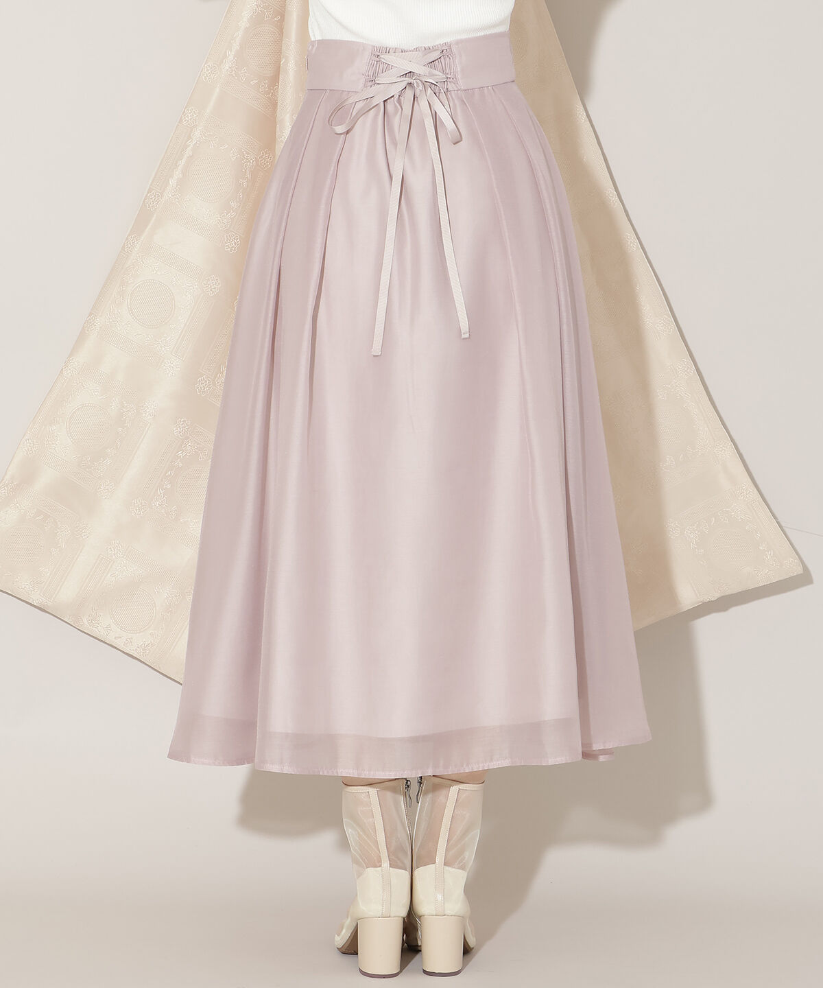 WILLSELECTION「オーガンジータックフレアスカート」|フレア|