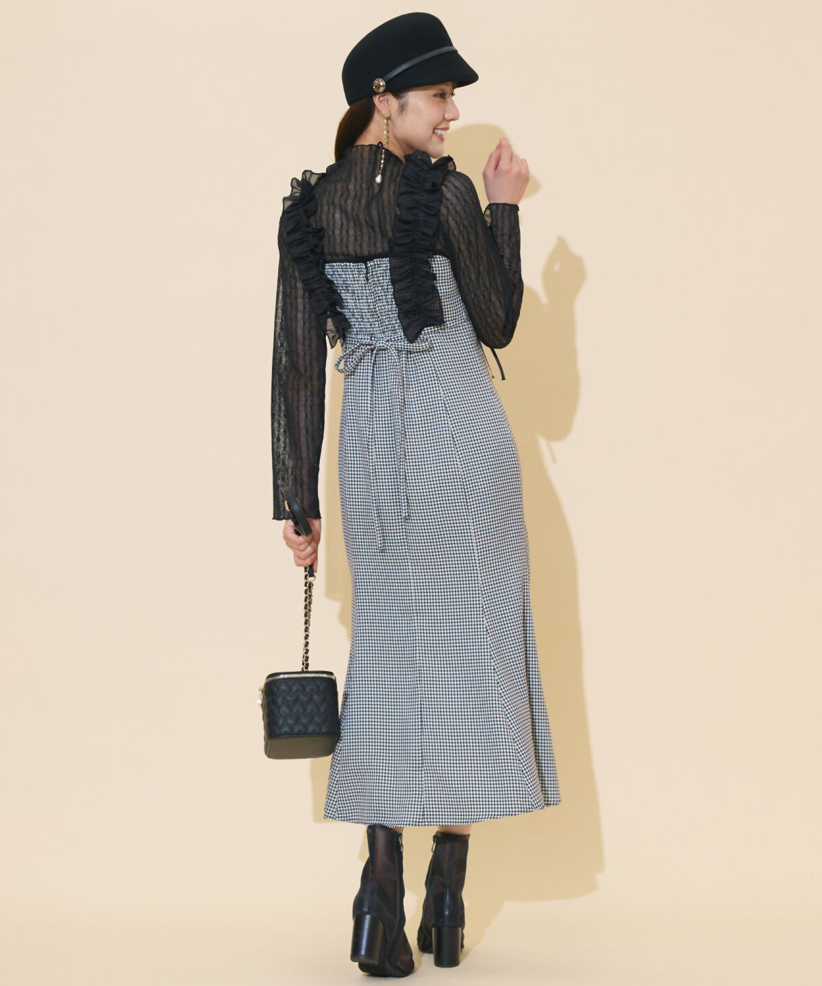 WILLSELECTION「フリルショルダーマーメイドワンピース」|ワンピース|