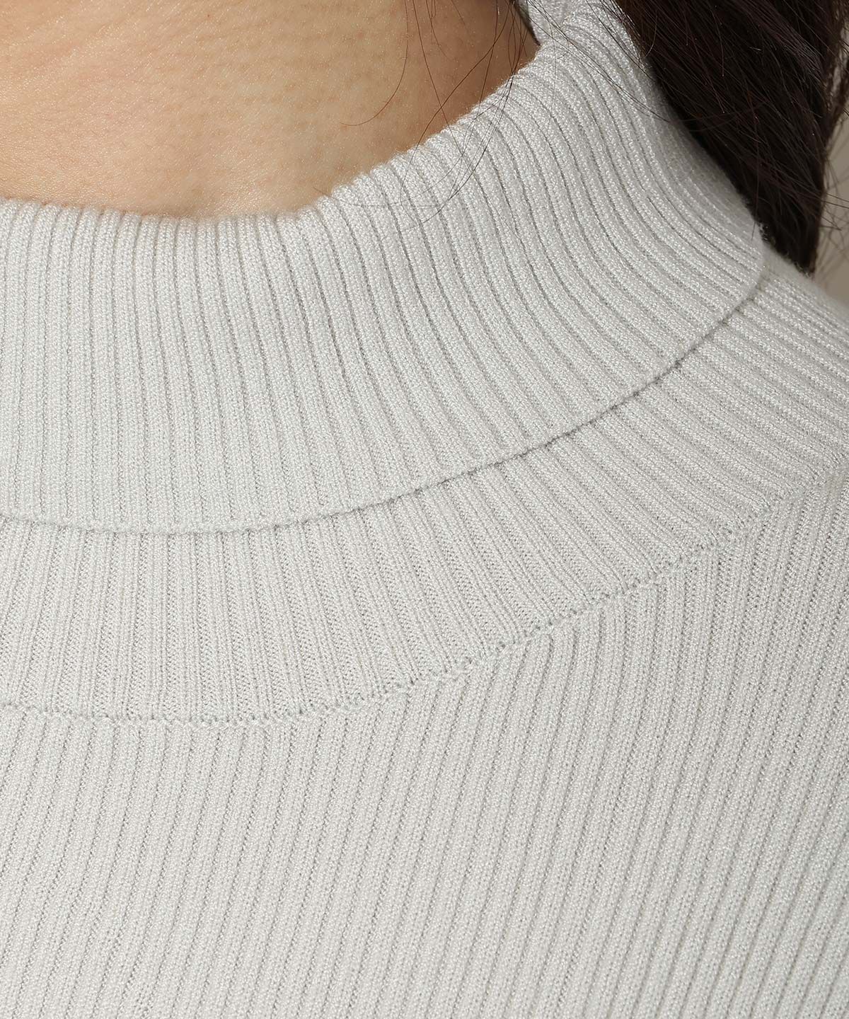 WILLSELECTION「袖口リボンリブタートルニット」|ニット・セーター|