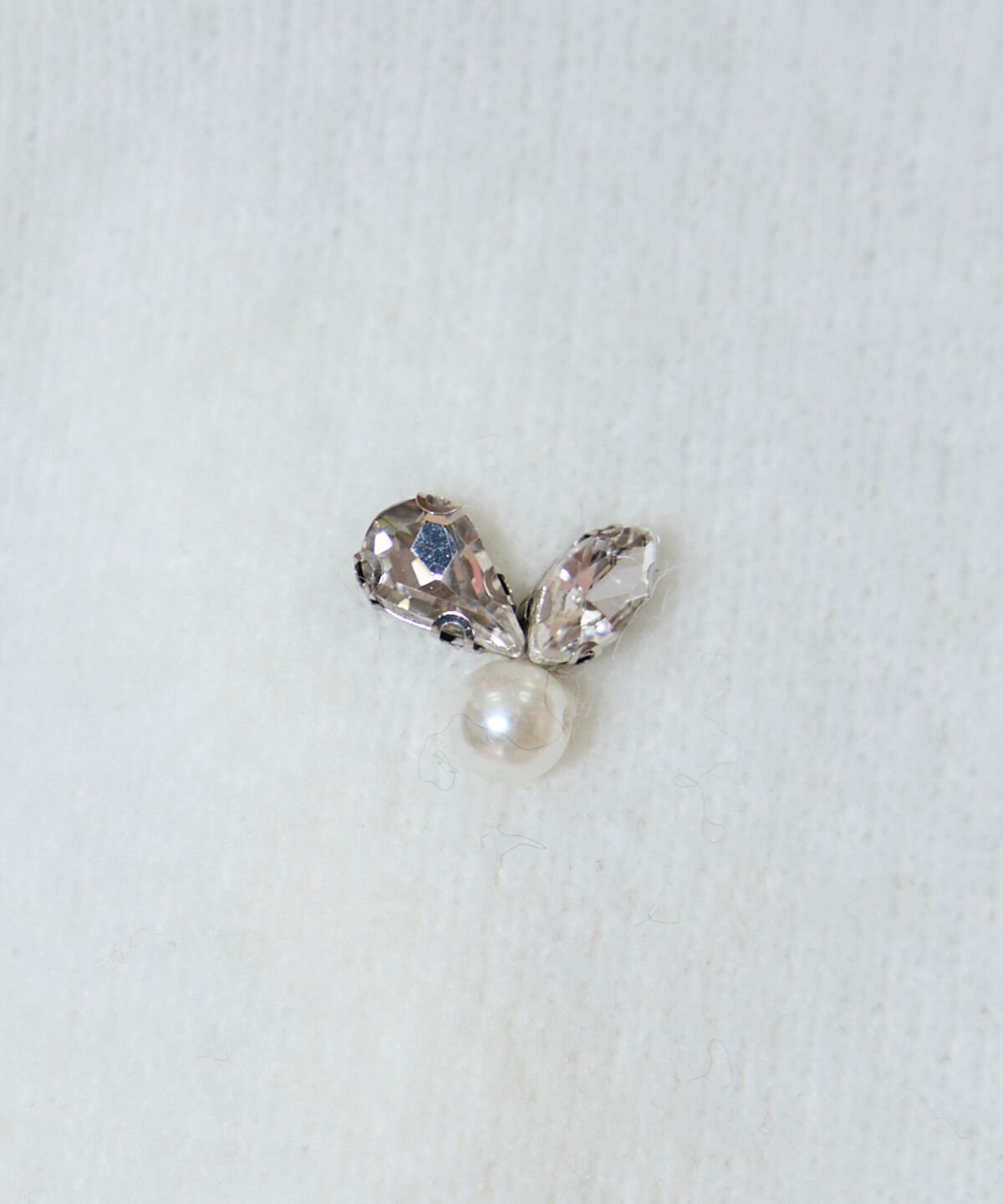 WILLSELECTION「ノーカラービジューニットジャケット」|カーディガン|