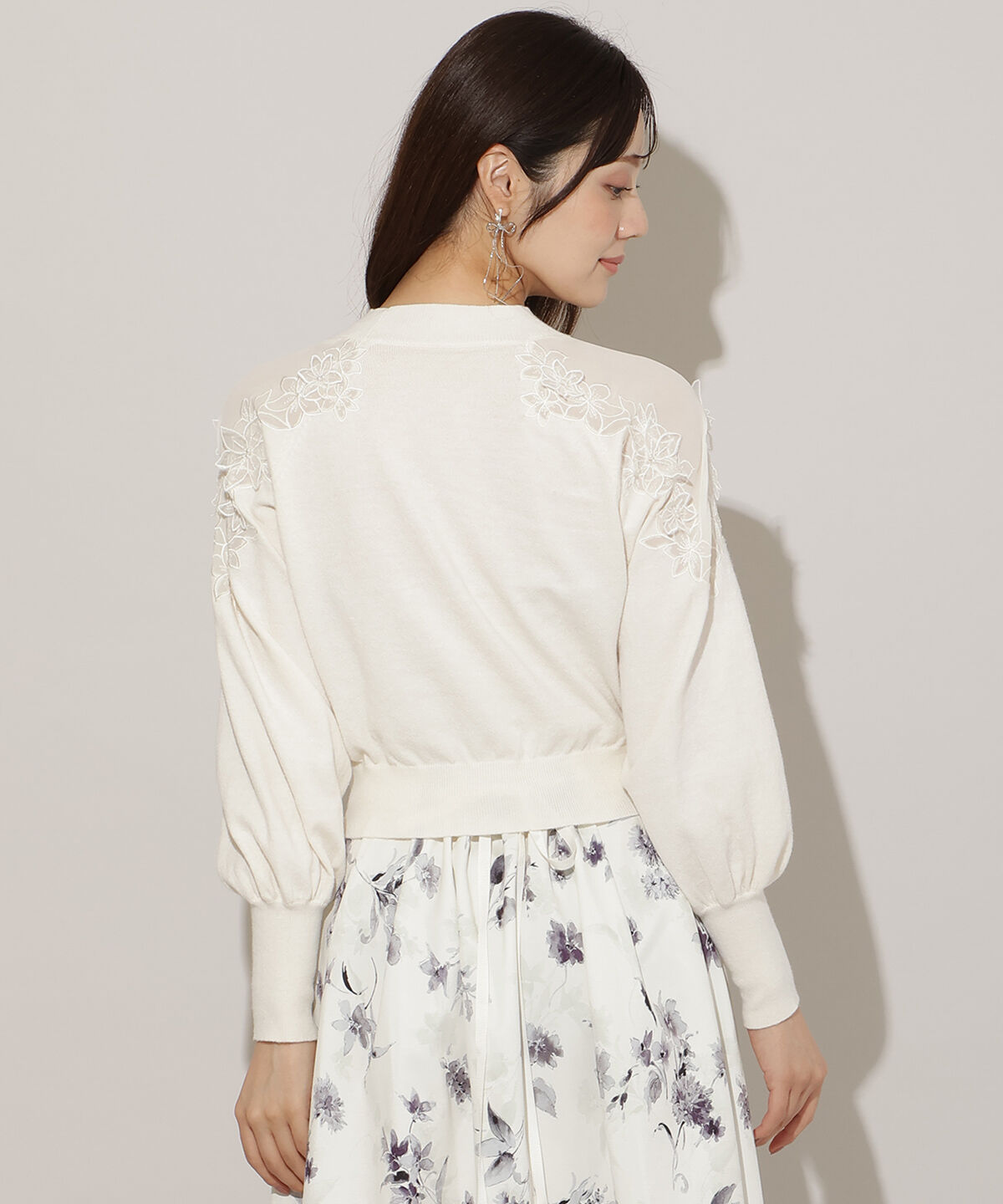 WILLSELECTION「ショルダーエンブロイダリーニット」|ニット・セーター|