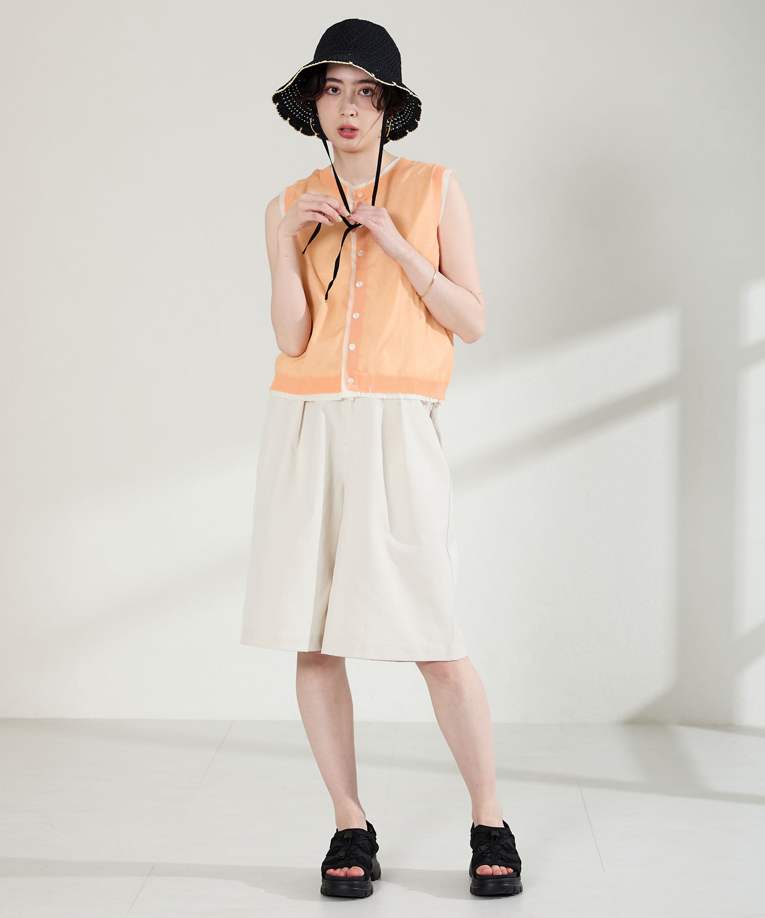 ORiental TRaffic「●2026春夏新作● 厚底 メッシュ スポーツ サンダル /OT3232」|サンダル|