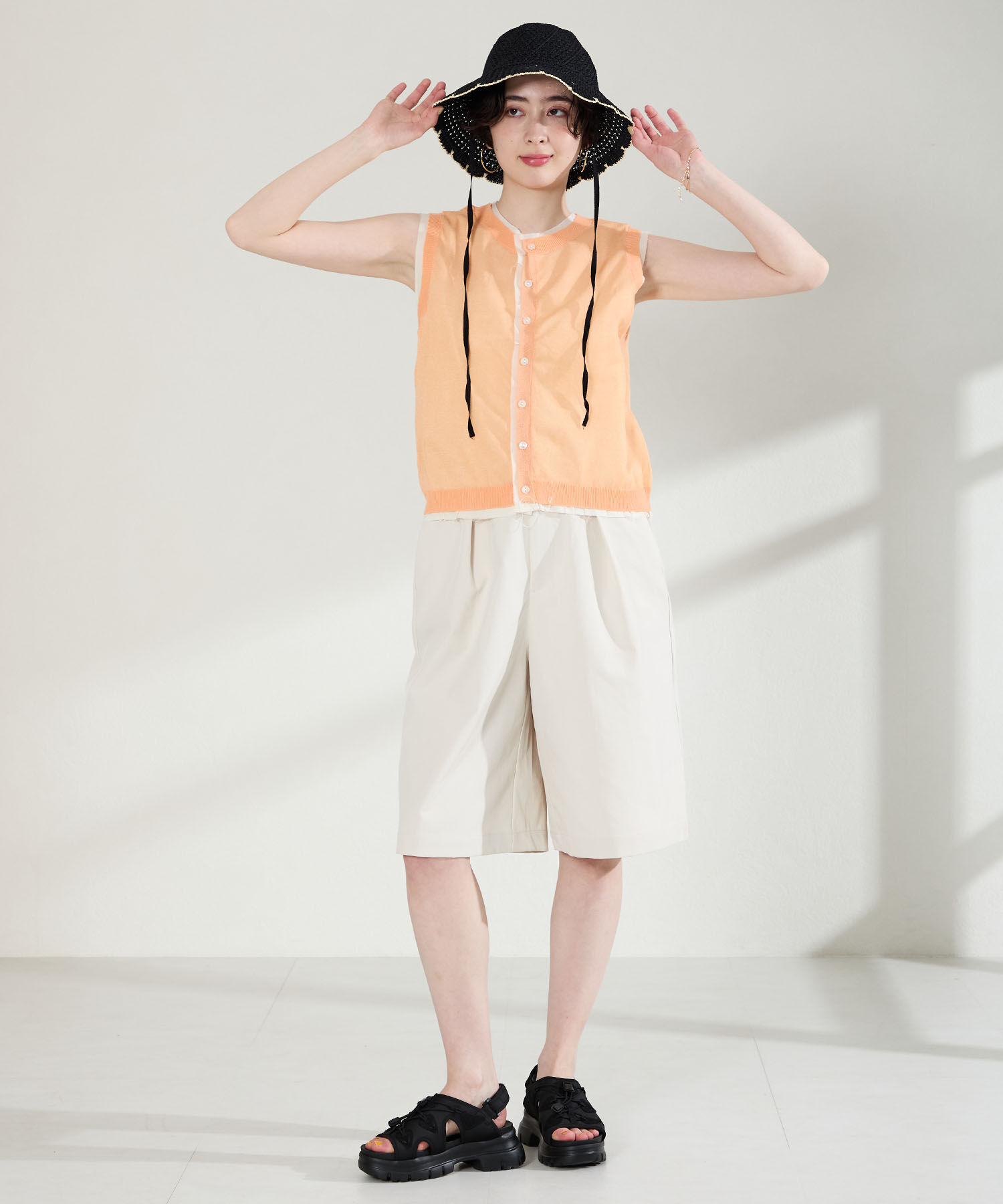 ORiental TRaffic「●2026春夏新作● 厚底 メッシュ スポーツ サンダル /OT3232」|サンダル|