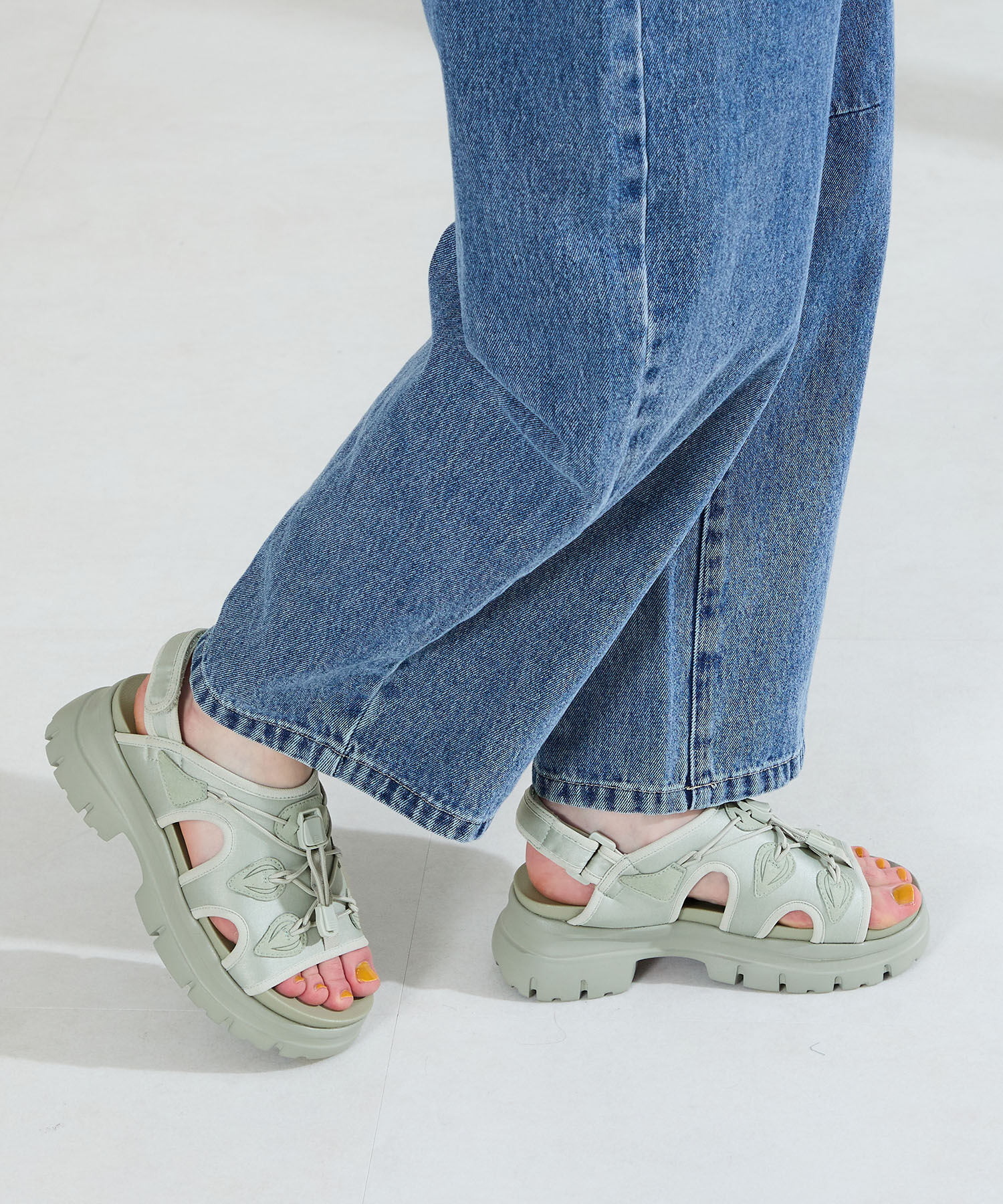 ORiental TRaffic「●2026春夏新作● 厚底 メッシュ スポーツ サンダル /OT3232」|サンダル|