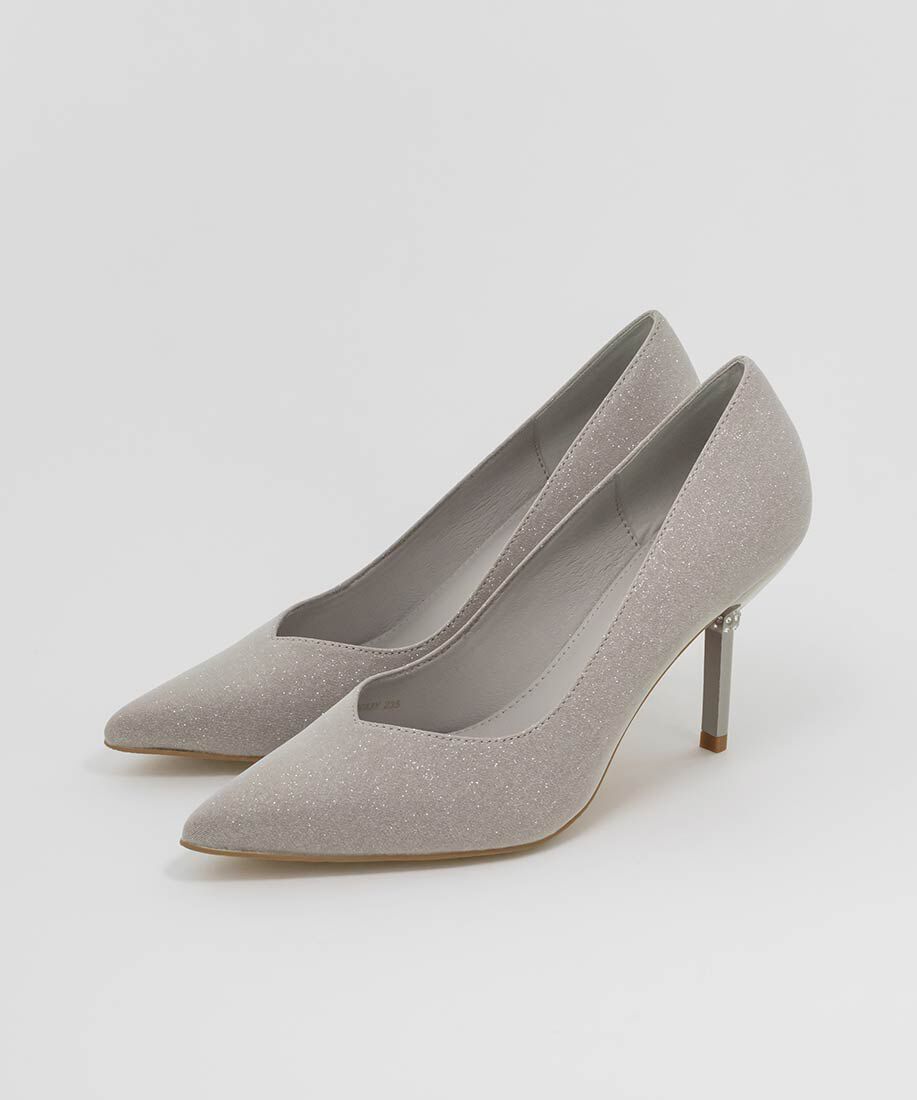  「ビジューヒール グリッターパンプス」|パンプス|