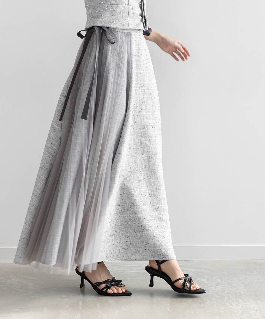  「ミニリボンナローストラップサンダル」|サンダル|