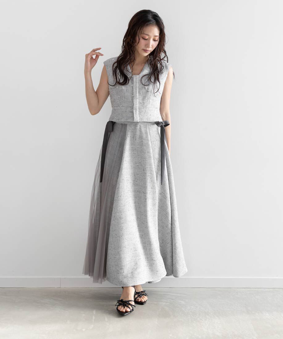  「ミニリボンナローストラップサンダル」|サンダル|