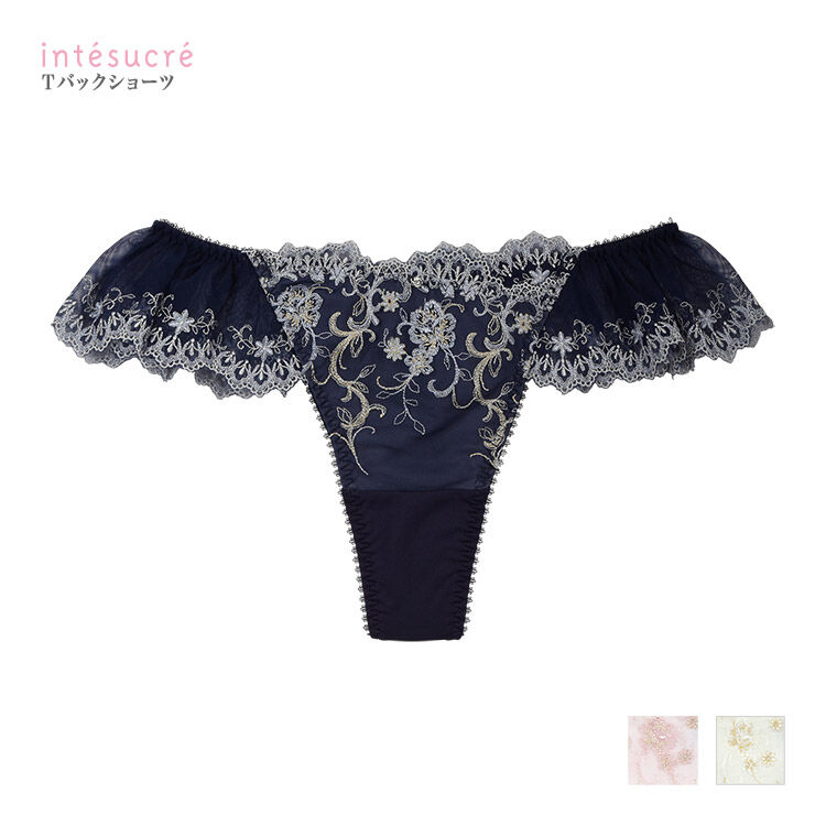 intesucre「アンテシュクレ intesucre なでしこブラ IBT377ペア Ｔバックショーツ M/L IST377」|インナー|