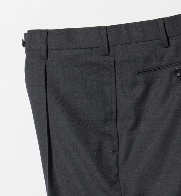 UNITED ARROWS「サージ テーパード 1プリーツ スラックス」|スラックス|