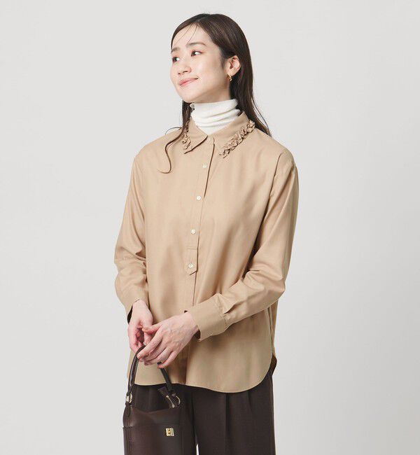 UNITED ARROWS「ミニフリルシャツ‐ウォッシャブル‐」|シャツ・ブラウス|