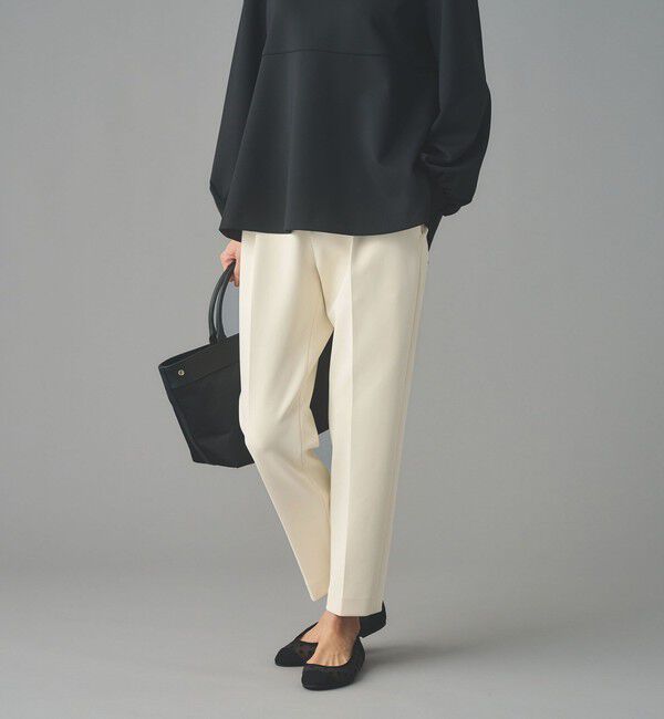 UNITED ARROWS「SPONGY タック テーパードパンツ」|スラックス|