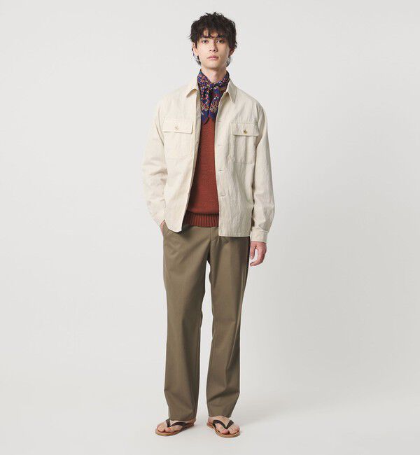 UNITED ARROWS「ツイル ミリタリー オーバーシャツ」|シャツ・ブラウス|