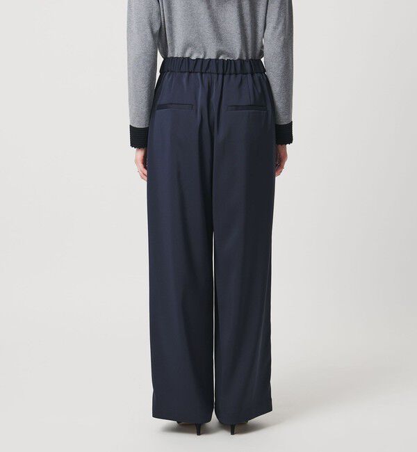 UNITED ARROWS「クリーン サテン ワイドパンツ ‐ウォッシャブル‐」|チノ|