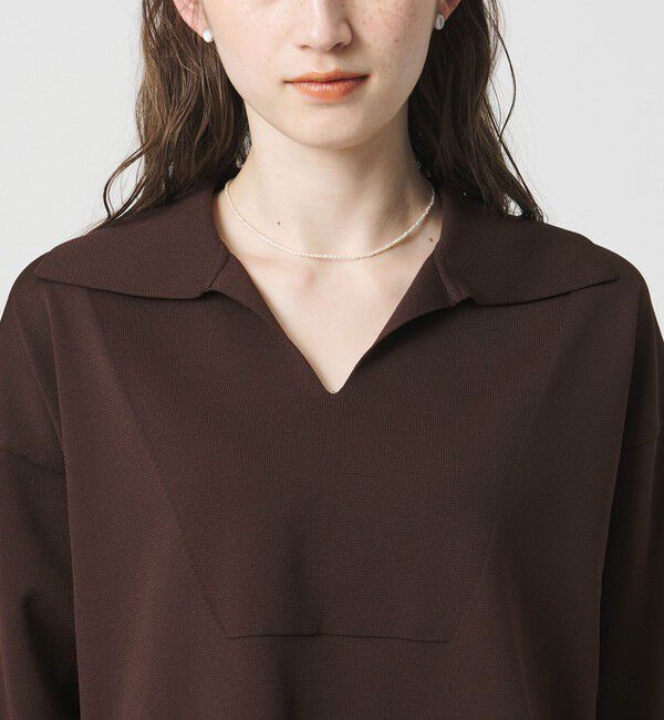 UNITED ARROWS「スキッパー プルオーバーニット」|ニット・セーター|