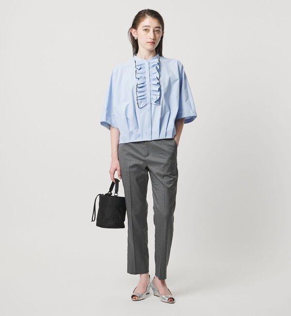 UNITED ARROWS「シャイニー スリム パンツ ‐ストレッチ ウォッシャブル‐」|スラックス|