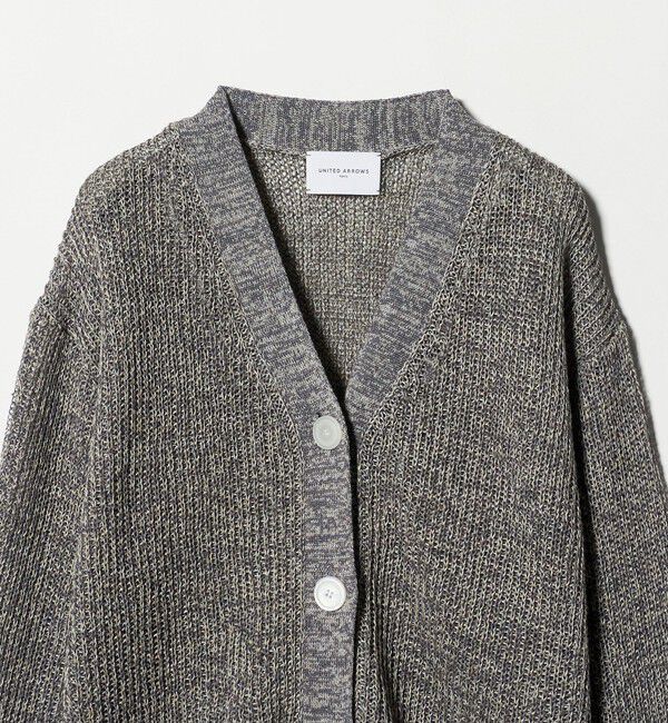 UNITED ARROWS「カラーヤーン Vネック カーディガン ‐ウォッシャブル‐」|カーディガン|