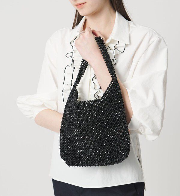 UNITED ARROWS「ビーズ ワンショルダーバッグ」|ショルダー・メッセンジャー|BLACK