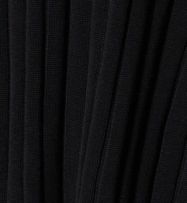 UNITED ARROWS「シャーリーカーン ワイドリブ ニットポロシャツ」|ポロシャツ|