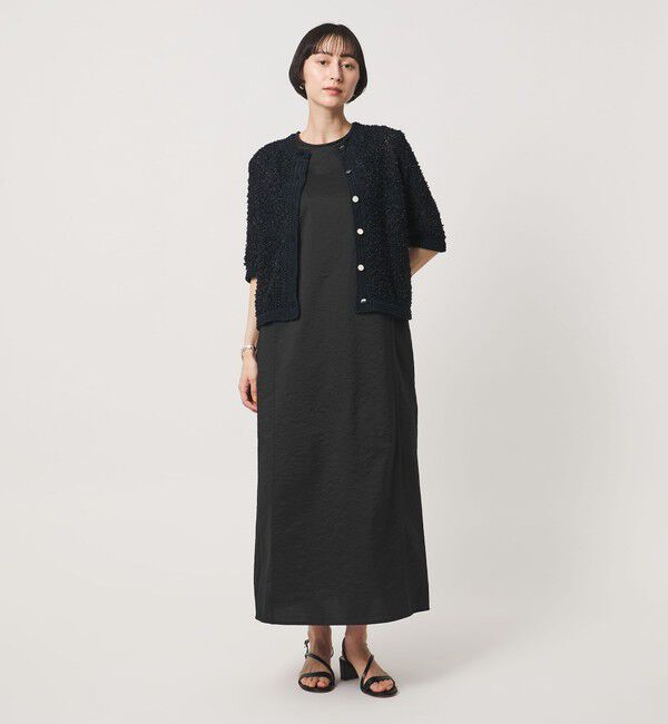 UNITED ARROWS「シアー レイヤード ノースリーブ ワンピース」|ワンピース|