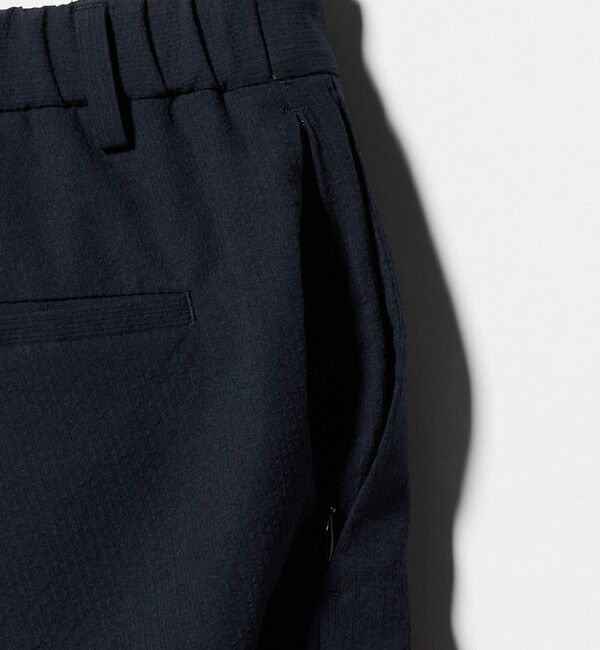 UNITED ARROWS「ライトサッカー ノープリーツ テーパードパンツ UA COZY ウォッシャブル 2WAYストレッチ」|スラックス|