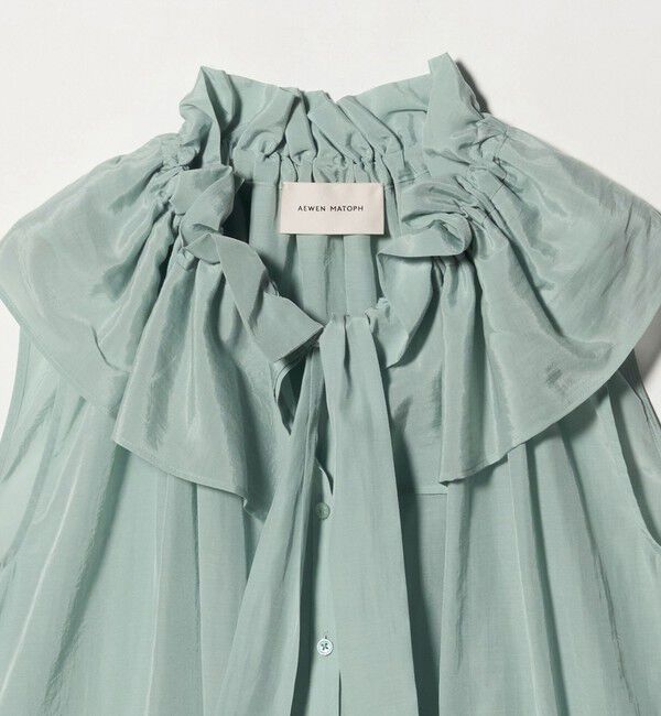 AEWEN MATOPH「＜AEWEN MATOPH＞ギャザーリボンノースリーブ ウォッシャブル」|シャツ・ブラウス|