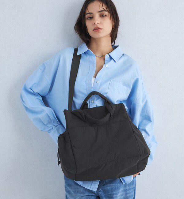 UNITED ARROWS green label relaxing「【WEB限定】ポーチ付き 2WAY トートバッグ / ショルダーバッグ -はっ水-」|トートバッグ|BLACK