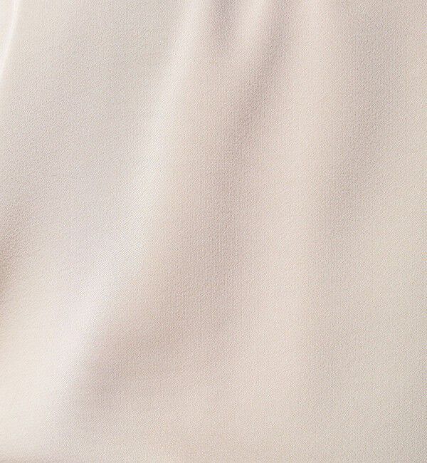 UNITED ARROWS green label relaxing「サテン スタンドネック ギャザー ブラウス」|シャツ・ブラウス|