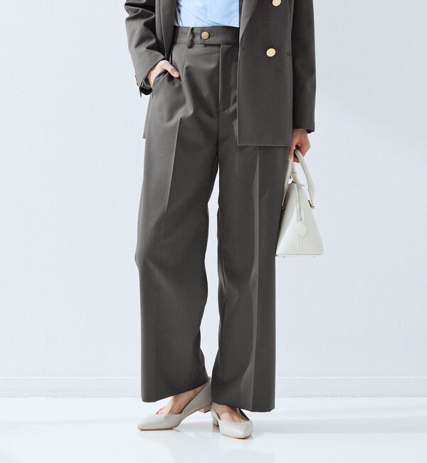 UNITED ARROWS green label relaxing「［size SHORT/TALLあり］Greed グリード ストレート パンツ ウォッシャブル」|スラックス|