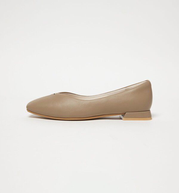 UNITED ARROWS green label relaxing「クッショニーシューズ スクエアトゥ メタルチップ / フラットシューズ」|パンプス|